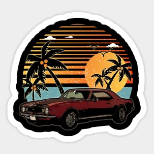 Chevrolet Camaro 1967 car sunset Sticker